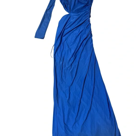 Abercrombie & Fitch Vibrant Blue One-Shoulder Dress - Picture 2 of 9